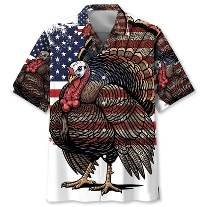 Karate America Flag Hawaiian Shirt