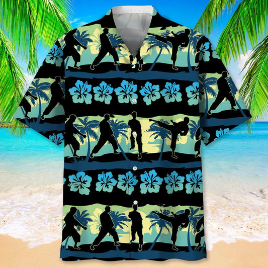 Karate Nature Beach Hawaiian Shirt - S - hawaiian shirt