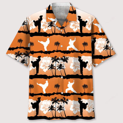 Karate Sunset Hawaiian Shirt