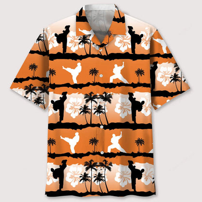 Karate Sunset Hawaiian Shirt