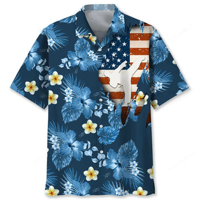 Karate Usa Tropical Hawaiian Shirt