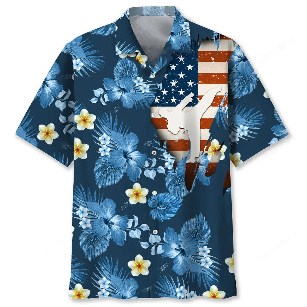 Karate Usa Tropical Hawaiian Shirt
