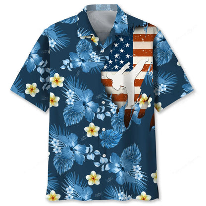 Karate Usa Tropical Hawaiian Shirt
