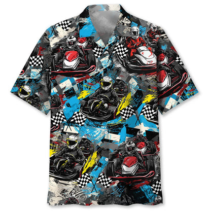 Karts Racing Go Kart Hawaiian Shirt