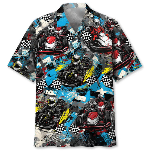Karts Racing Go Kart Hawaiian Shirt