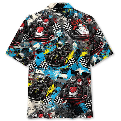 Karts Racing Go Kart Hawaiian Shirt
