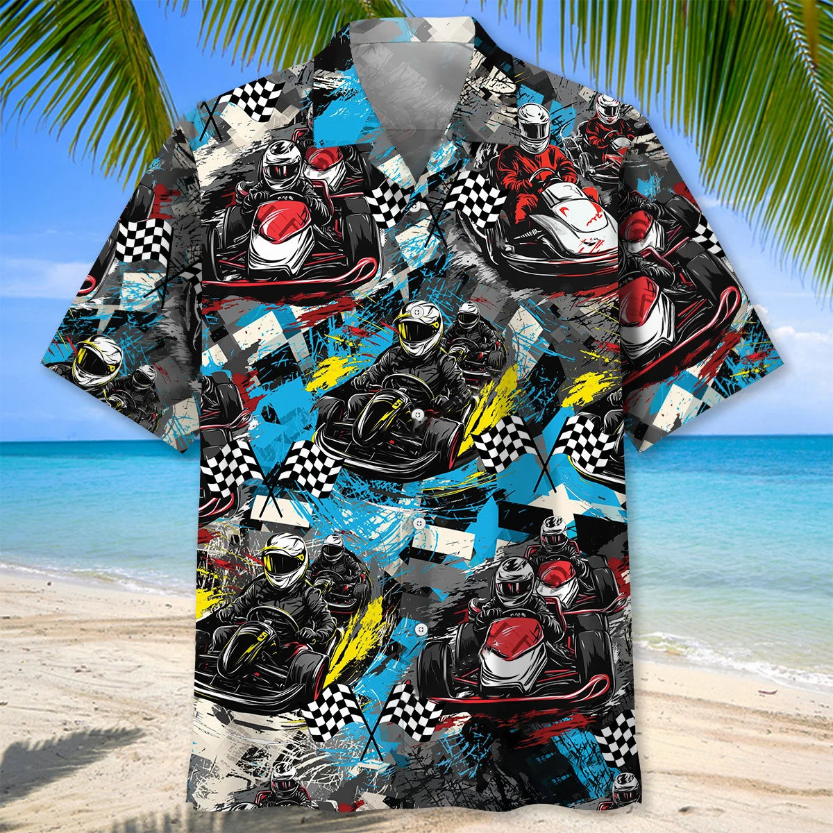Karts Racing Go Kart Hawaiian Shirt