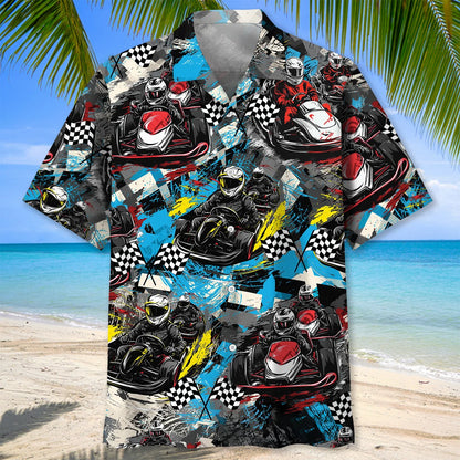 Karts Racing Go Kart Hawaiian Shirt