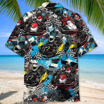 Karts Racing Go Kart Hawaiian Shirt