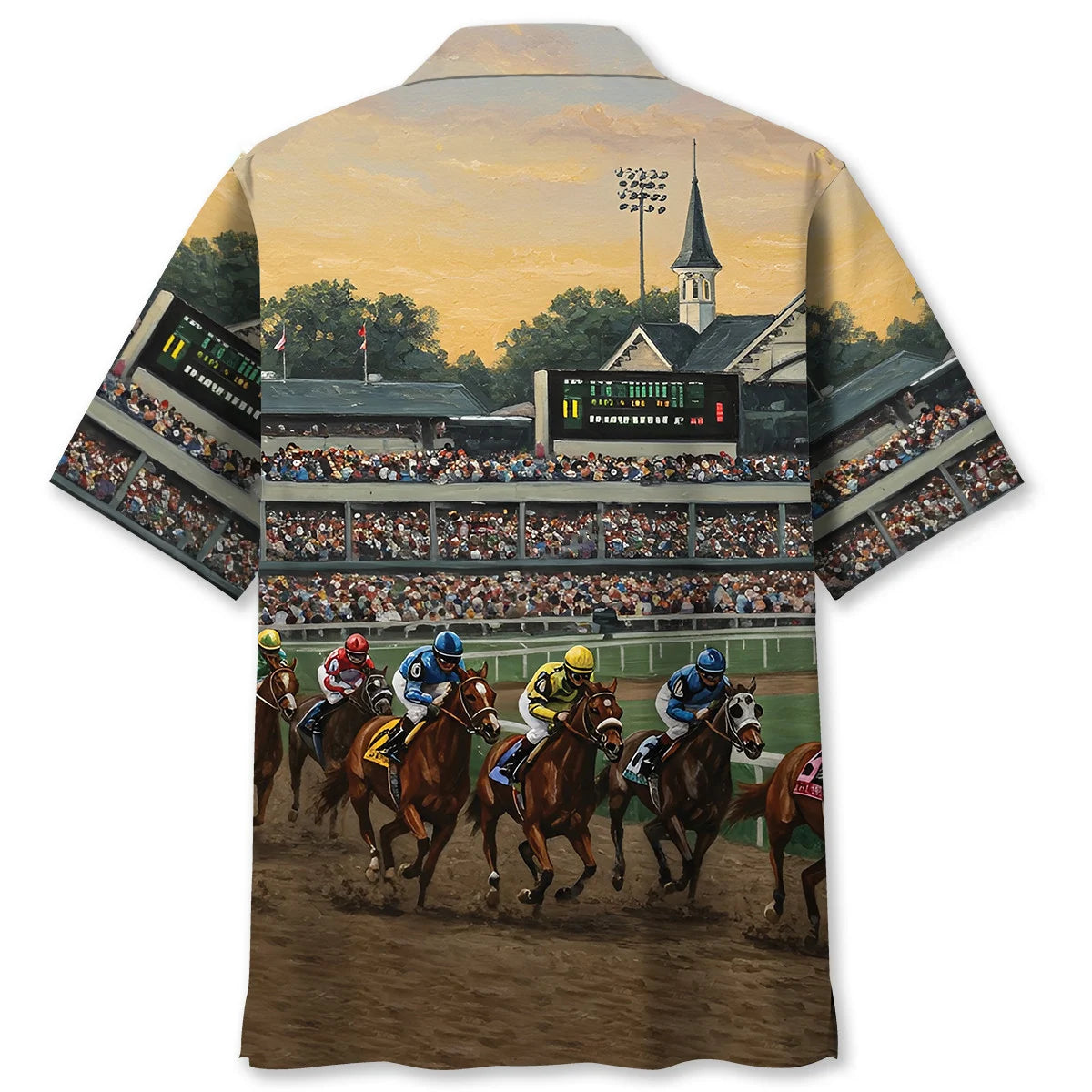 Kentuckey Derby Horse Racing Art Hawaiian Shirt