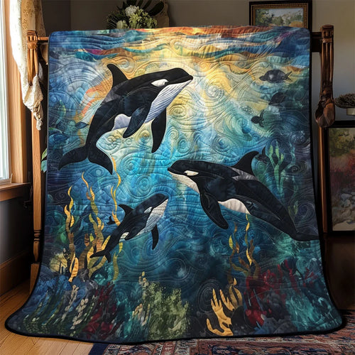 Killer Whale Quilt Blanket