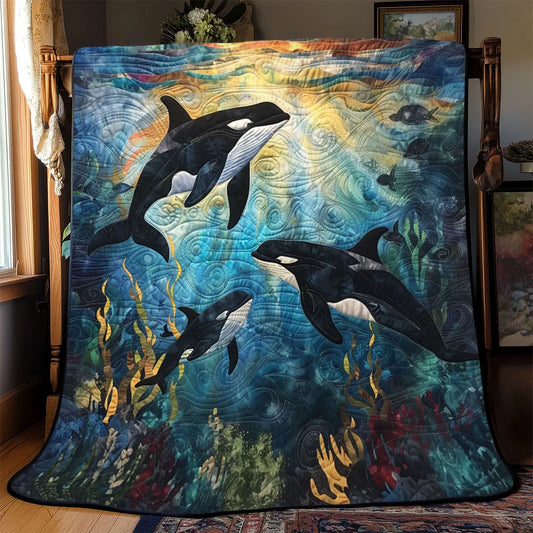 Killer Whale Quilt Blanket
