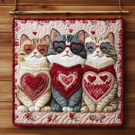 Kitty Love Trio Quilt Blanket