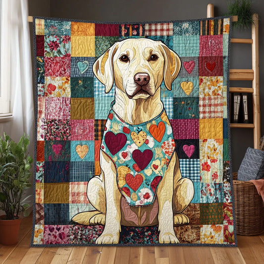 Labrador Charm Quilt Blanket