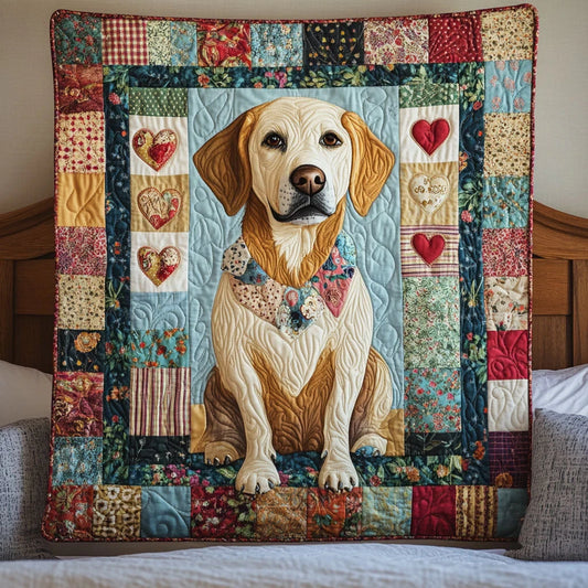 Labrador Friend Quilt Blanket