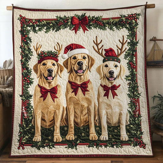 Labrador Merry Glow Quilt Blanket