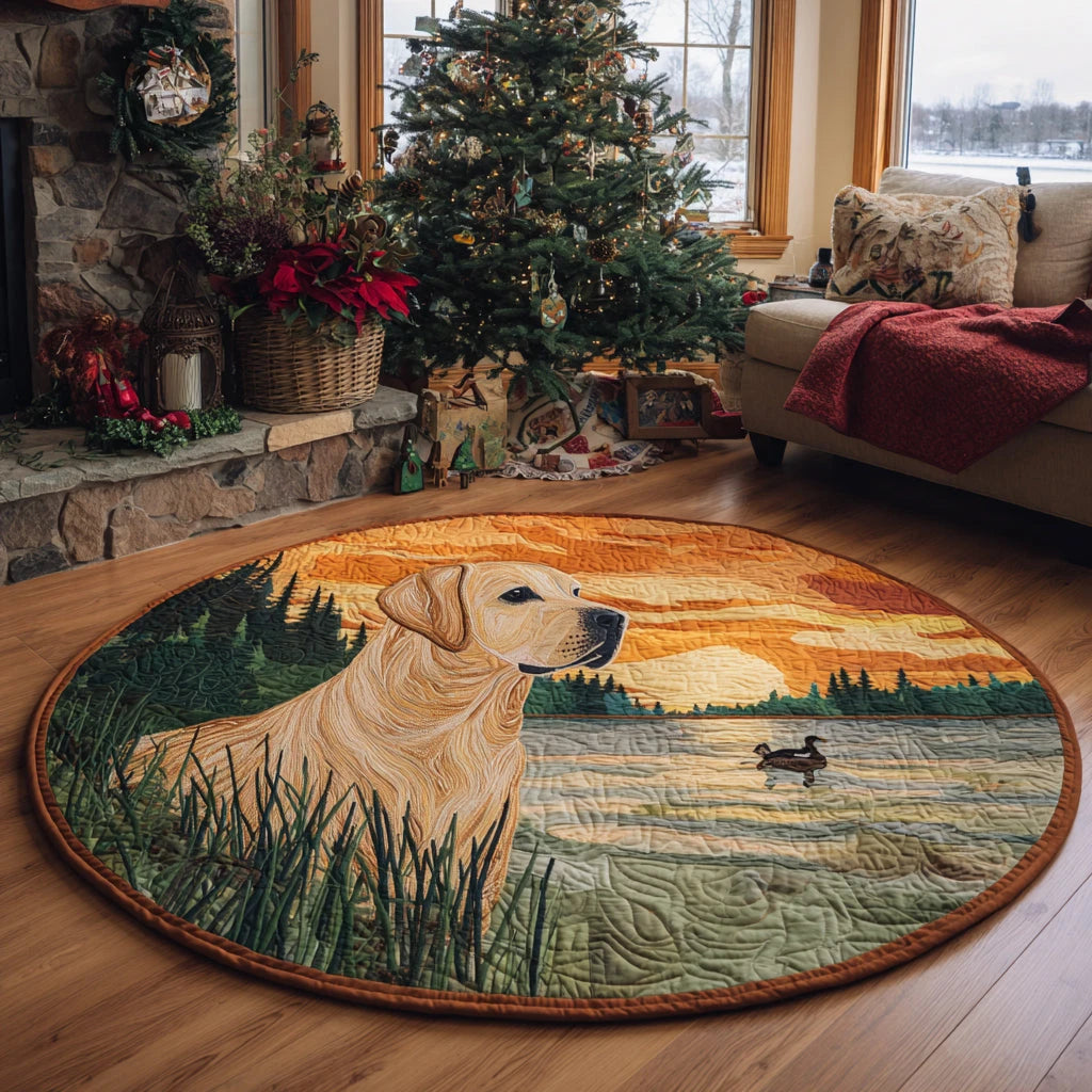 Labrador Spirit Quilted Round Mat