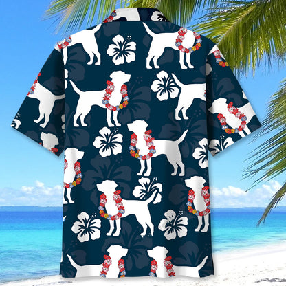 Labrador Aloha Hibiscus Hawaiian Shirt