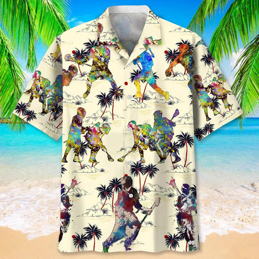 Lacrosse Beach Color Hawaiian Shirt - S - hawaiian shirt