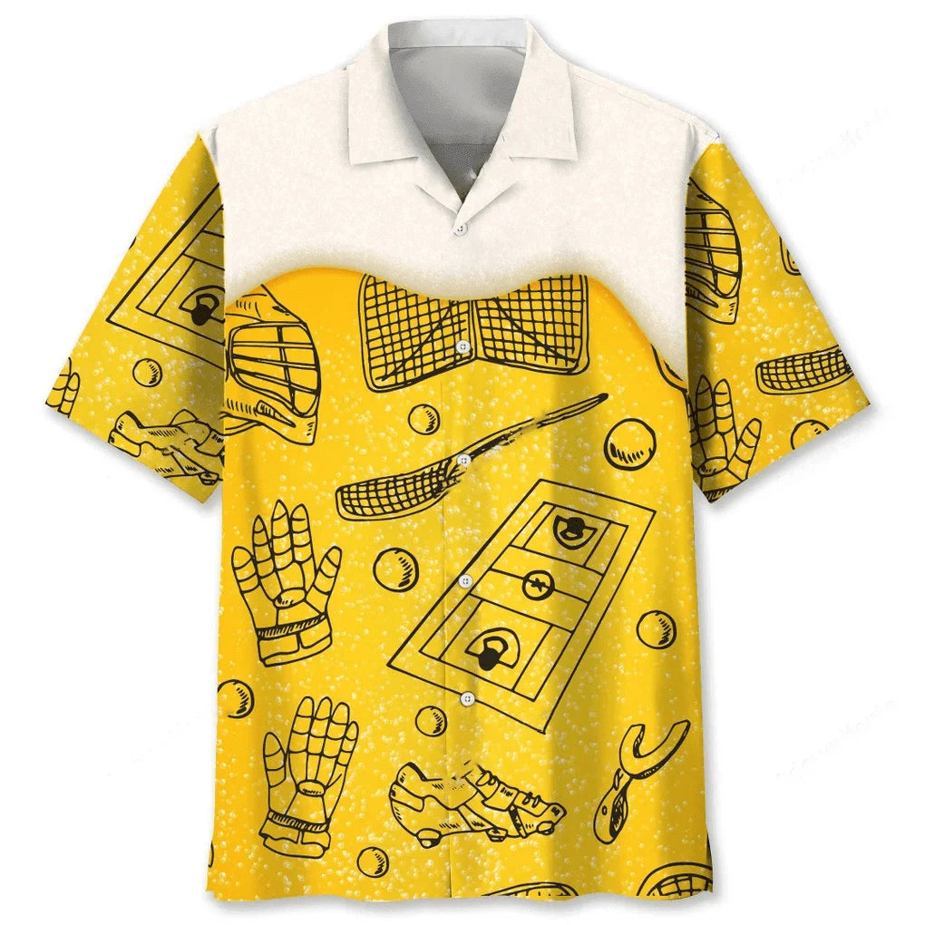 Lacrosse Beer Hawaiian Shirt