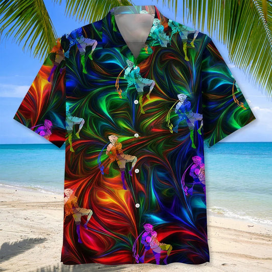 Lacrosse Color Hawaiian Shirt - S - hawaiian shirt