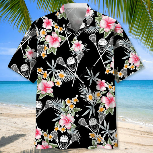 Lacrosse Flower Hawaiian Shirt - S - hawaiian shirt