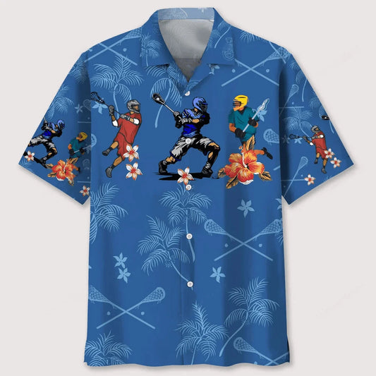 Lacrosse Flower Tropical Hawaiian Shirt - S - hawaiian shirt