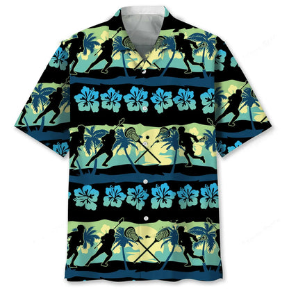 Lacrosse Nature Beach Hawaiian Shirt
