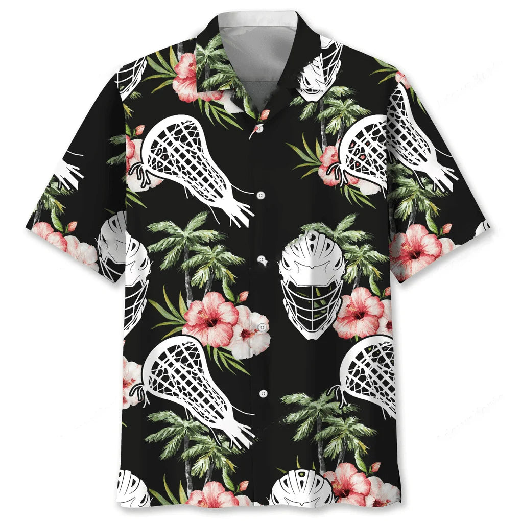 Lacrosse Nature Flower Hawaiian Shirt