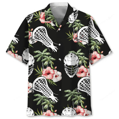 Lacrosse Nature Flower Hawaiian Shirt