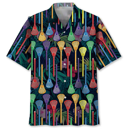 Lacrosse Sticks Hawaiian Shirt