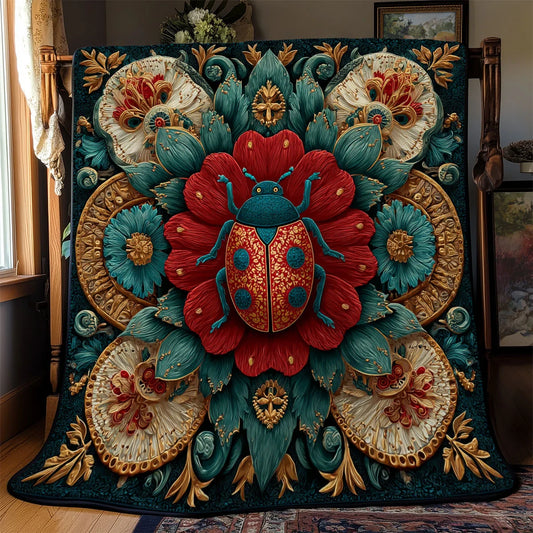 Ladybug Majesty Quilt Blanket