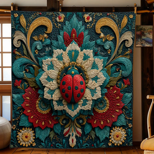 Ladybug Noble Bloom Quilt Blanket