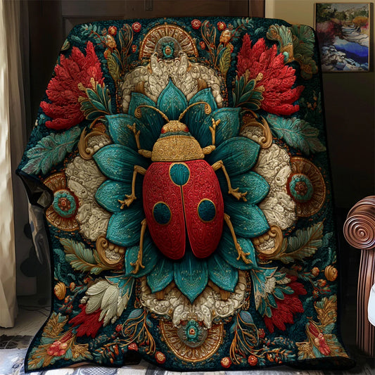 Ladybug Royal Court Quilt Blanket