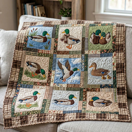 Lake Wings Quilt Blanket - Quilted Blanket by OtterMia