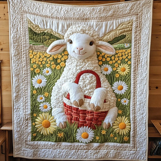 Lamb Garden Quilt Blanket