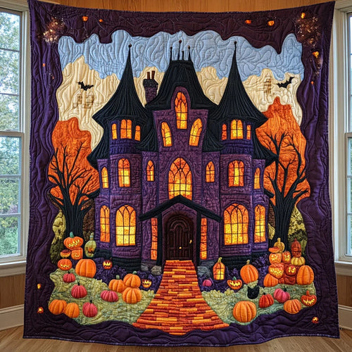 Lantern And Timber Quilt Blanket
