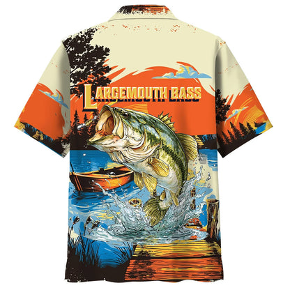 Largemouth Bass Jumping Hawaiian Shirt