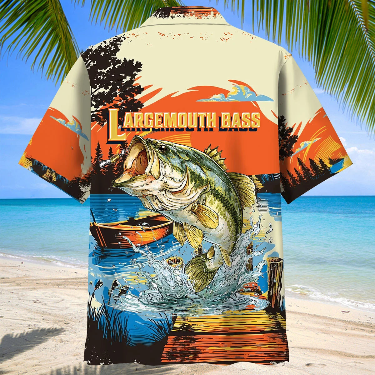 Largemouth Bass Jumping Hawaiian Shirt