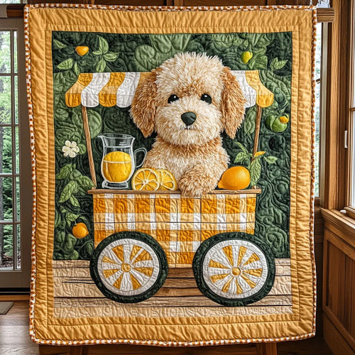 Lemonade Pup Stand Quilt Blanket