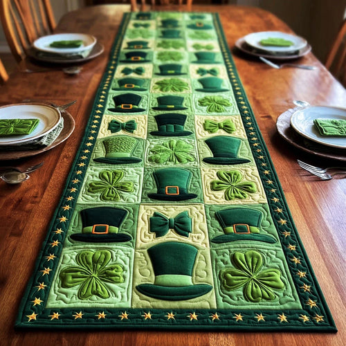 Leprechaun Gala Quilted Table Runner