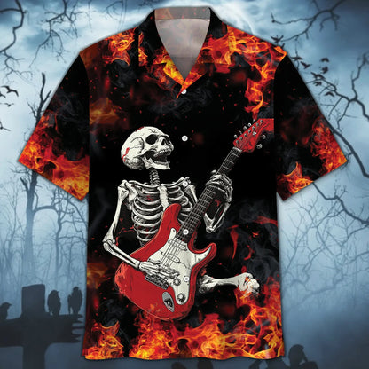 Let S Rock Guitar Hawaiian Shirt