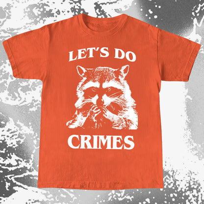 Let's Do Crimes Raccoon Shirt – Mischief Meme Tee, funny meme tee gift (view 4)