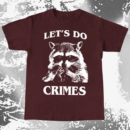 Let's Do Crimes Raccoon Shirt – Mischief Meme Tee, funny meme tee gift (view 5)