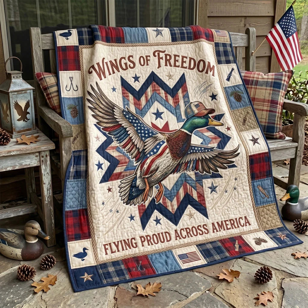 Liberty Flight Mallard Quilt Blanket