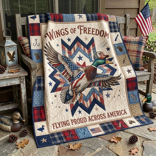 Liberty Flight Mallard Quilt Blanket