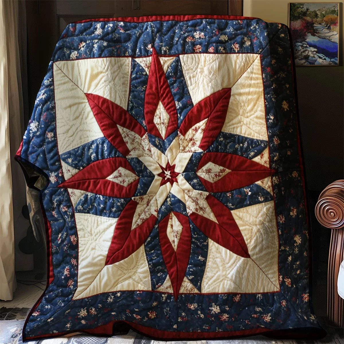 Liberty Flower Quilt Blanket