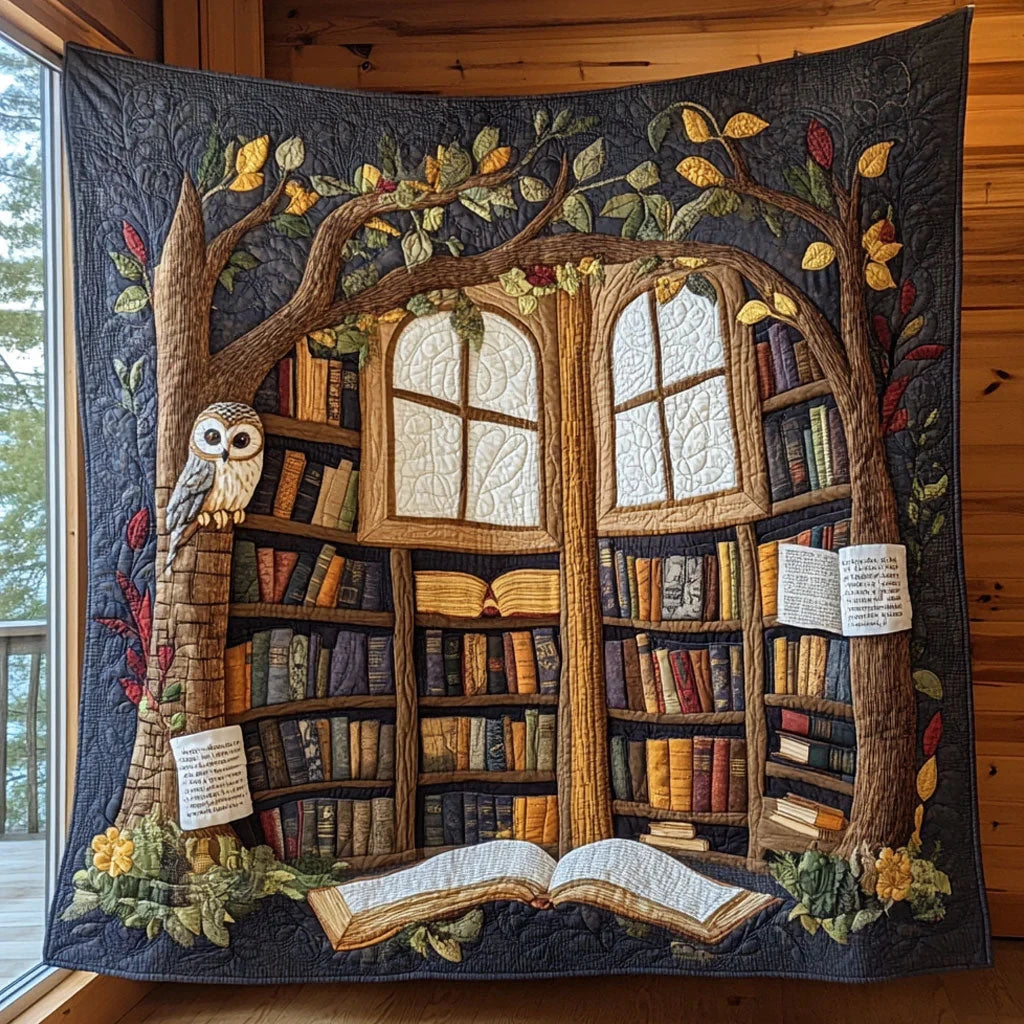 Library Quilt Blanket