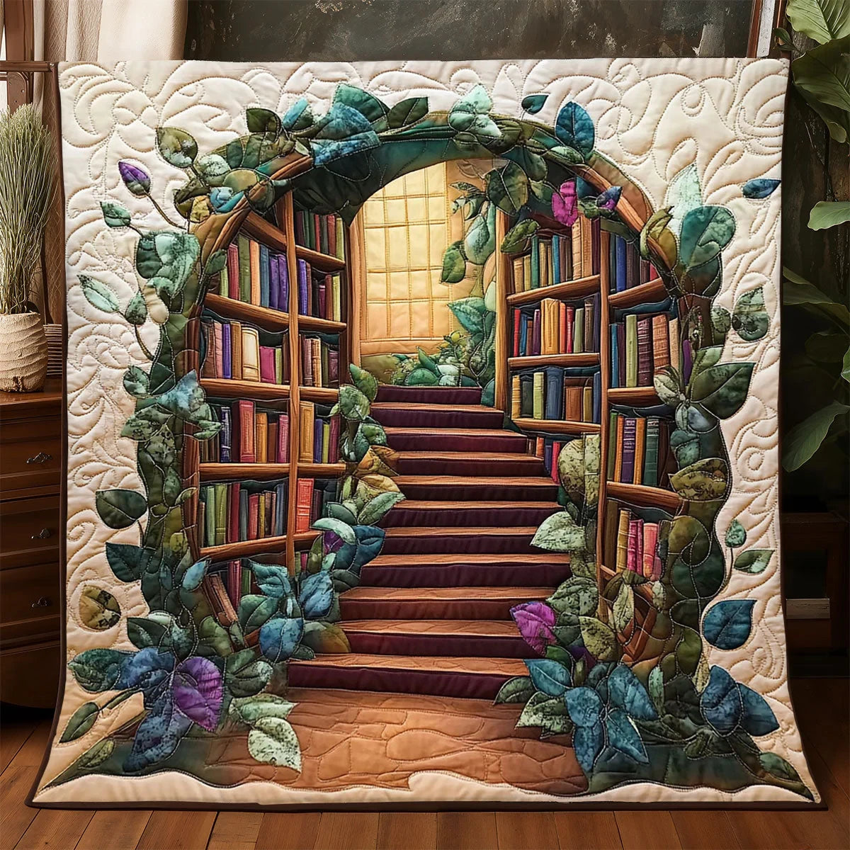 Library Quilt Blanket