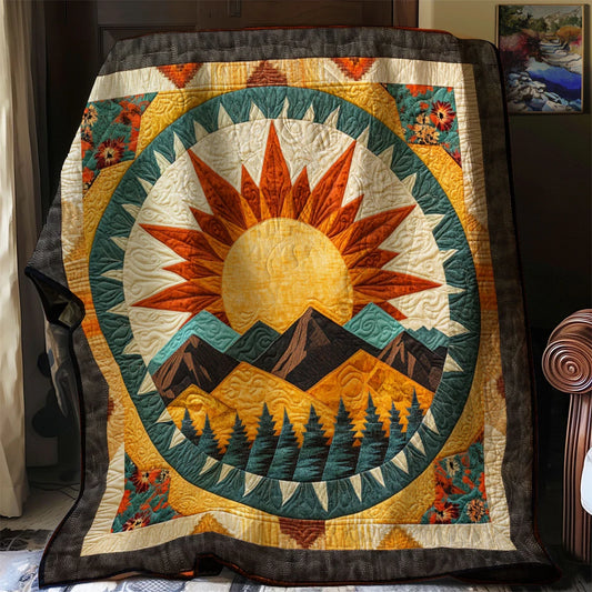 Light Of The Plains Quilt Blanket